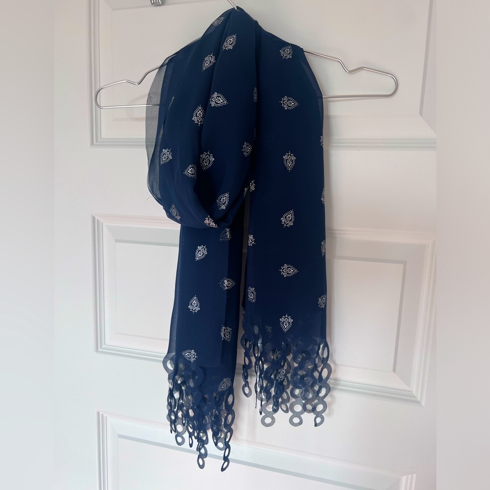 Deep Blue Scarf